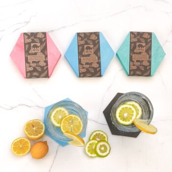 Set Posa Vasos Sustentables Hexagonal